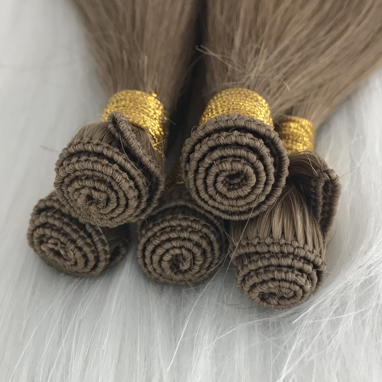 Hand tied seamless hair extensions china remy hair weft extension manufacturers yj278